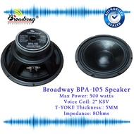 D10 500watts Broadway Speaker BPA-105 10" 500 watts Instrumental Speaker