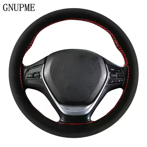 Anti-wear Auto Steering Wheel Cover DIY Suede Steering Wheel Car Anti-slip Breathable Soft Steering