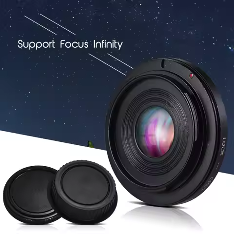 FD-EOS Lens Mount Adapter Camera Lens Adapter Ring with Optical Glass Focus Infinity FD Lens to EOS 