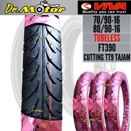VIVA Tyre 16 Tubeless FT390 70/90-16 80/90-16 Cutting TT9 Tajam Made In Malaysia TAYAR