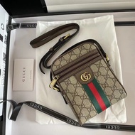 LV_ Bags Gucci_ Bag Mini Ophidia classic pattern with red and green ribbons Messenger Bag shoulder strap cross 598127 YWO1