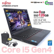 โน๊ตบุ๊ค Fujitsu LifeBook A744/M Core i5 Gen4 / RAM 4-8GB / HDD 320GB / HDMI /WiFi /Bluetooth / Webcam / จอขนาดใหญ่ 15.6”HD / สินค้า USED สภาพสวย by comdee2you