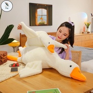 KS Goose Plush Doll Big White Duck Plushie Funny Soft Long Pillow Bedding Pillow Christmas Birthday 