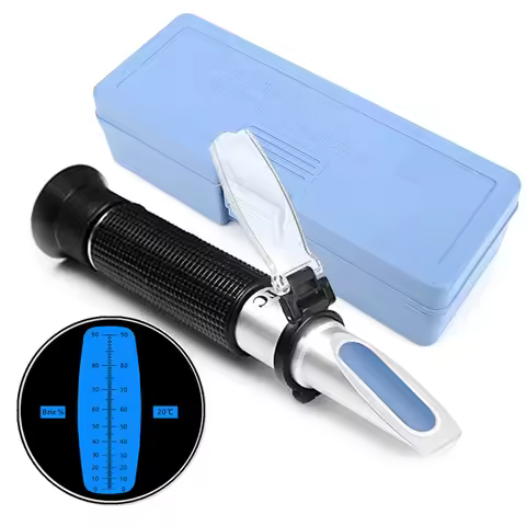 0-90% Brix Refractometer Handheld Sugar Content Fruit Juice Liquids Tester Accuracy Brix Instrument