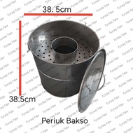304 Stainless Steel Periuk Bakso /30 Liter Periuk Kuah Sup Bertingkat / Commercial Meatball Soup Pot