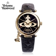 Empress Dowager Xi women's watch with black leather strap