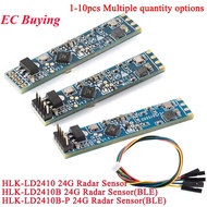 10Pcs/1pc HLK-LD2410B HLK-LD2410 High Sensitivity 24G Human Presence Statu Radar Heartbeat Detection