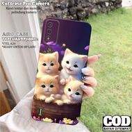 ITEL A26 Case - ITEL A26 Softcase - Fashion Case KUCING - ITEL A26 Casing - Pro Camera Softcase - Tp