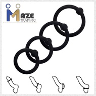 [MAZE TRADING] 4pcs Men Ring Time Delay Stronger Harder Silicone Ring Masturbation Orgasm Climax for Men Sex Toy CR-40 Alat Seks Lelaki [Ring Series]