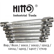 HITTO Heavy Duty Double Flexible Socket Wrench 8x9mm 8x10mm 10x11mm 10x12mm 12x13mm 12x14mm 14x15mm 