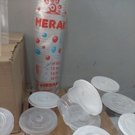 [HM13] cup plastik "merak/merak plus" 10, 12, 14, 16 oz 4.5 gram, 18 &amp;
