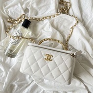 Chanel 22S Vanity With Chain White Long Box  22S 白色手柄長盒子