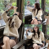 QC round neck loose bread rope sweater Aolen1521_P8K3