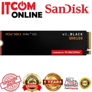 WESTERN DIGITAL NVME GEN5 BLACK SN8100 1TB M.2 INTERNAL SSD (WDS100T1X0M-00CMT0)