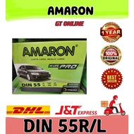 [ DIN55R | DIN55L | DIN55 | LN2 ] Amaron Hi-life PRO | Car Battery Bateri Kereta | Proton X50 Persona GEN2 Satria Toyota