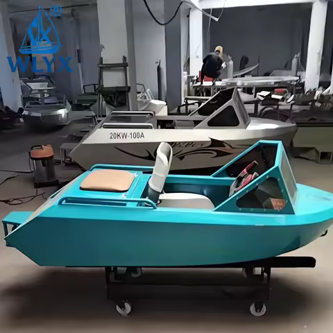 Customization Aluminum Metal Fabrication Car Boat with Motor Engine Electric Mini Jet Boat Water Jet