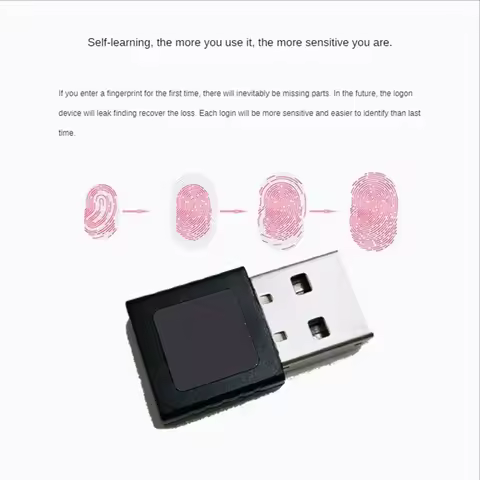 Mini USB Fingerprint Reader Module Device USB Fingerprint Reader Device for Windows 10 11 Hello Biom