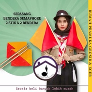 A PAIR of semaphore sticks semaphore flag/s semaphore sticks