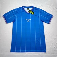 81-83 QR West Home Blue Retro Football Jersey S-XXL Short Sleeve Quick-Dry Sports Shirt AAA