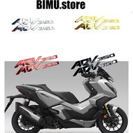 Fit For HONDA ADV350 adv350 Motorcycle Decals Stickers Emblem Badge 3D Decal Raised Tank Wheel Tank 