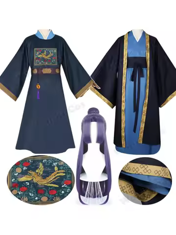 Jinshi Cosplay Costume Wig Anime Apothecary Diaries Jinshi Official Uniform Hanfu Role Play Comic Co