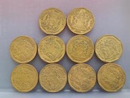 幣716 南非1991.92.93.95年50分硬幣 共10枚