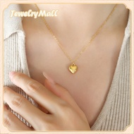 saudi gold 18k pawnable legit pure gold glossy peach heart necklace for women gift