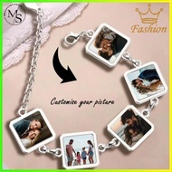 Custom 5/1 Photo Bracelet Personalised Picture Jewellery Meaningful Commemorative DIY Gift