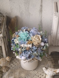 天空之城.天氣藍色系.不凋花.乾燥花.生日.開幕.升遷好物