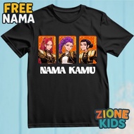 KATUN Demon Hunters Golden Huntrix Kpop T-Shirt for Boys and Girls, Latest Cotton Material, Free Nam