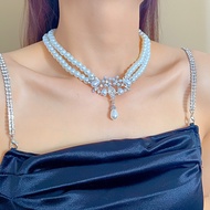 Girls Jewellery Jewellery Set Pearl Necklace Earrings Set Multi Necklace Pearl Necklace Earrings Set