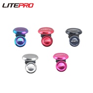 Litepro MTB Road Bike Handlebar Plastic Plug Handle Bar Grips Plugs For Folding Bicycle