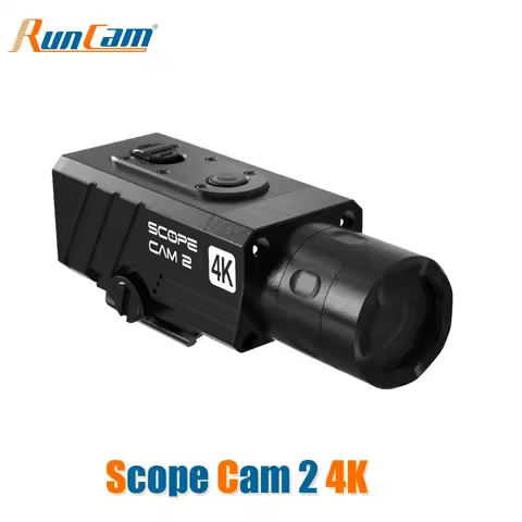 RunCam Scope Cam 2 4K Camera Digital Zoom Customized Crosshairs IP64 WaterProof Paintball APP 1400mA