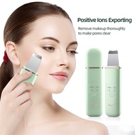 【Philippines Delivery】CkeyiN Facial Skin Scrubber Rechargeable Ultrasonic EMS Face Skin Massager for