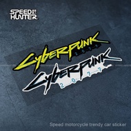 Cyberpunk 2077 Game Car Sticker Sticker E3 Cyberpunk Waterproof Scratch Body Fuel Tank Cap Sticker