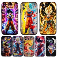 【O-2】Cartoon cool anime Dragon Ball Goku for Realme 8S 8i 9i 9 10 Pro Plus 10Pro 12 12X TPU soft bla
