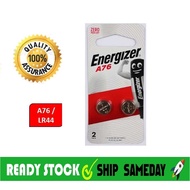 Bateri Butang Coin Quality Energizer A76 /LR44 Batteries 2pcs