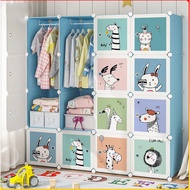 Children's Wardrobe Baby's Clothes Cabinet Cartoon Wardrobe DIY Kids Storage Organizer Almari baju