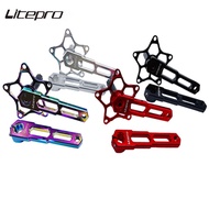 Litepro Five Stars Crankset Crank Alloy For 130BCD Tooth Plate 48/50/52/56/58T Chainring Crank Parts (170mm)