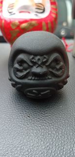 黑曜石達摩擺設 水晶