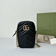 GUCCI GG Marmont手機鏈帶包