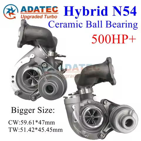 49131-07030 49131-07040 Hybrid N54 TD04-17T Ball Bearing Hybrid Turbo 500-550 HP Upgrade For BMW N54