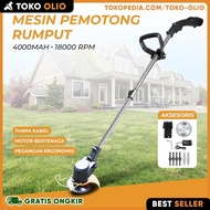 MESIN POTONG RUMPUT RANTING PEMOTONG RUMPUT TAMAN ELECTRIK BATERAI - ARKATAMA SHOP5