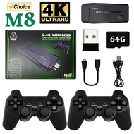 Video Game Sticks Console 2.4G Dual Wireless Controller Game Stick 4K 20000 Games 64GB 128GB Retro G