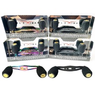 Spinning Arm Drip Reel Banax Exima Handle. Length 85 Mm. And 100 Anodized Color And Real Carbon 1 St