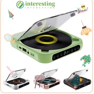 INTERESTING Portable CD Player, Wireless with Bluetooth 5.3 Bluetooth CD Player, LCD Screen Compact 