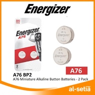 ENERGIZER MINIATURE ALKALINE A76 1.5V BATTERIES BATTERY - 2PCS (A76BP2)