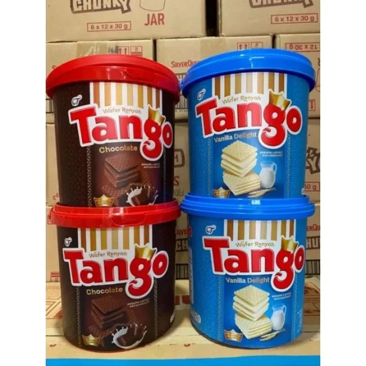 Wafer Tango Ember Vanilla/Coklat/Hazelnut-TANGO WAFER JAR KEMASAN EMBER MURAH RASA COKLAT-WAFER TANG