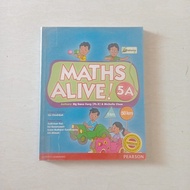 MATHS ALIVE 5A Textbook Ng Sweee Fong UsedOriginal