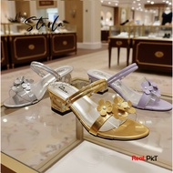 Girls' sandals with 2 heels, mica jewels, wl 777
